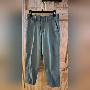 Lands End Womens Olive Green Chinos